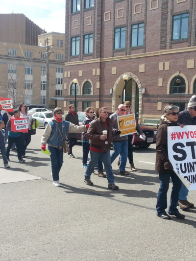 Wyo Say No march