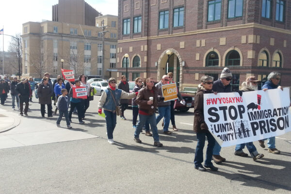 Wyo Say No march