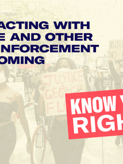 Interacting with police event graphic