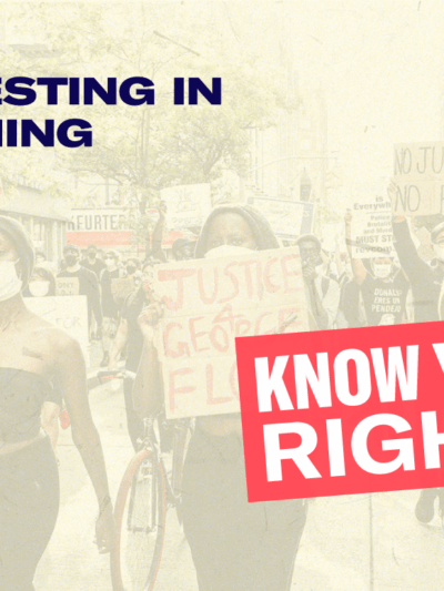 Protesting in Wyoming graphic
