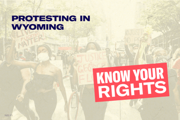 Protesting in Wyoming graphic