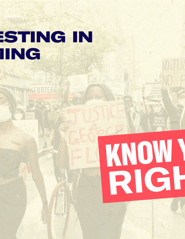 Protesting in Wyoming graphic