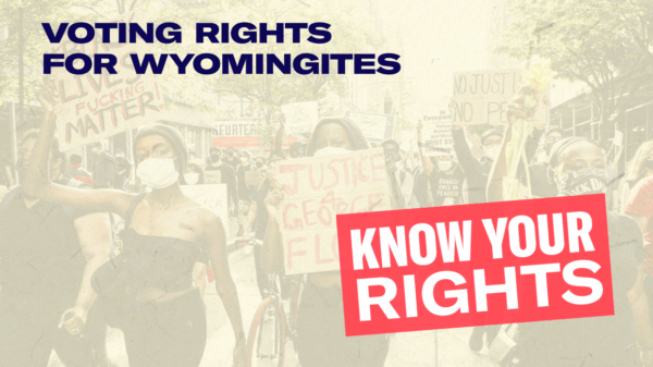 Voting Rights for Wyomingites graphic