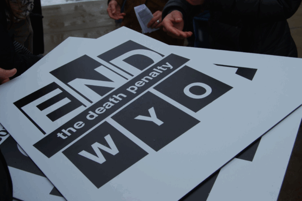 Wyoming Campaign to Repeal the Death Penalty posters