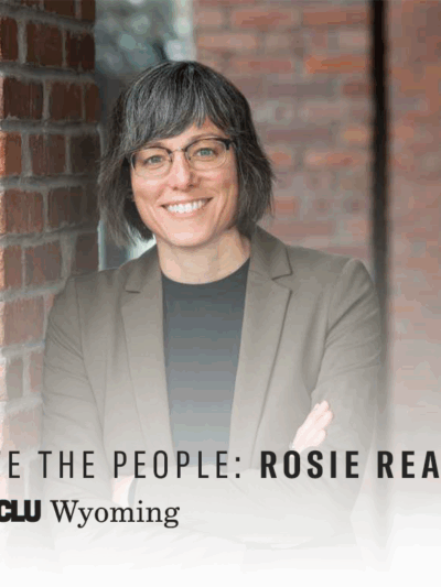 Rosie Read We the People Banner