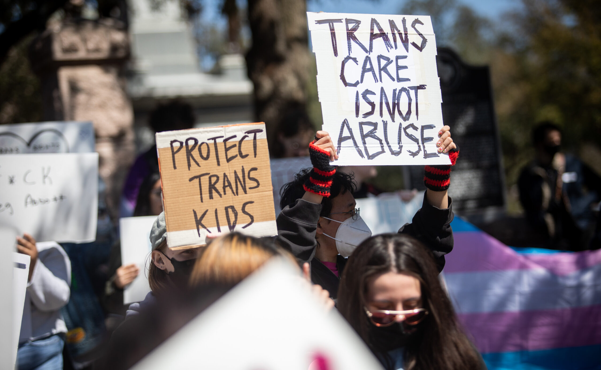 trans care is not abuse_protest sign image