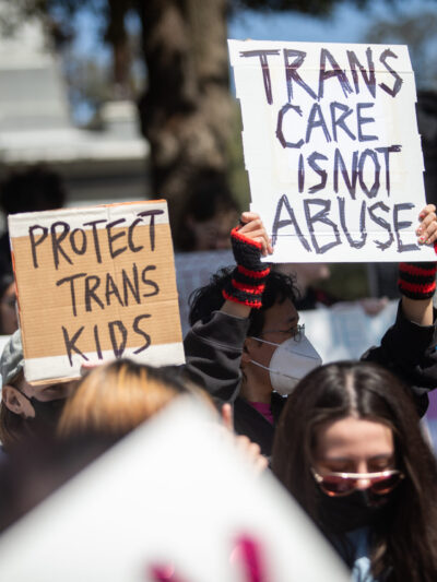 trans care is not abuse_protest sign image