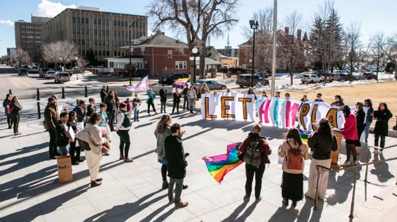 Anti-trans sports bill protest Anti-trans sports bill protest