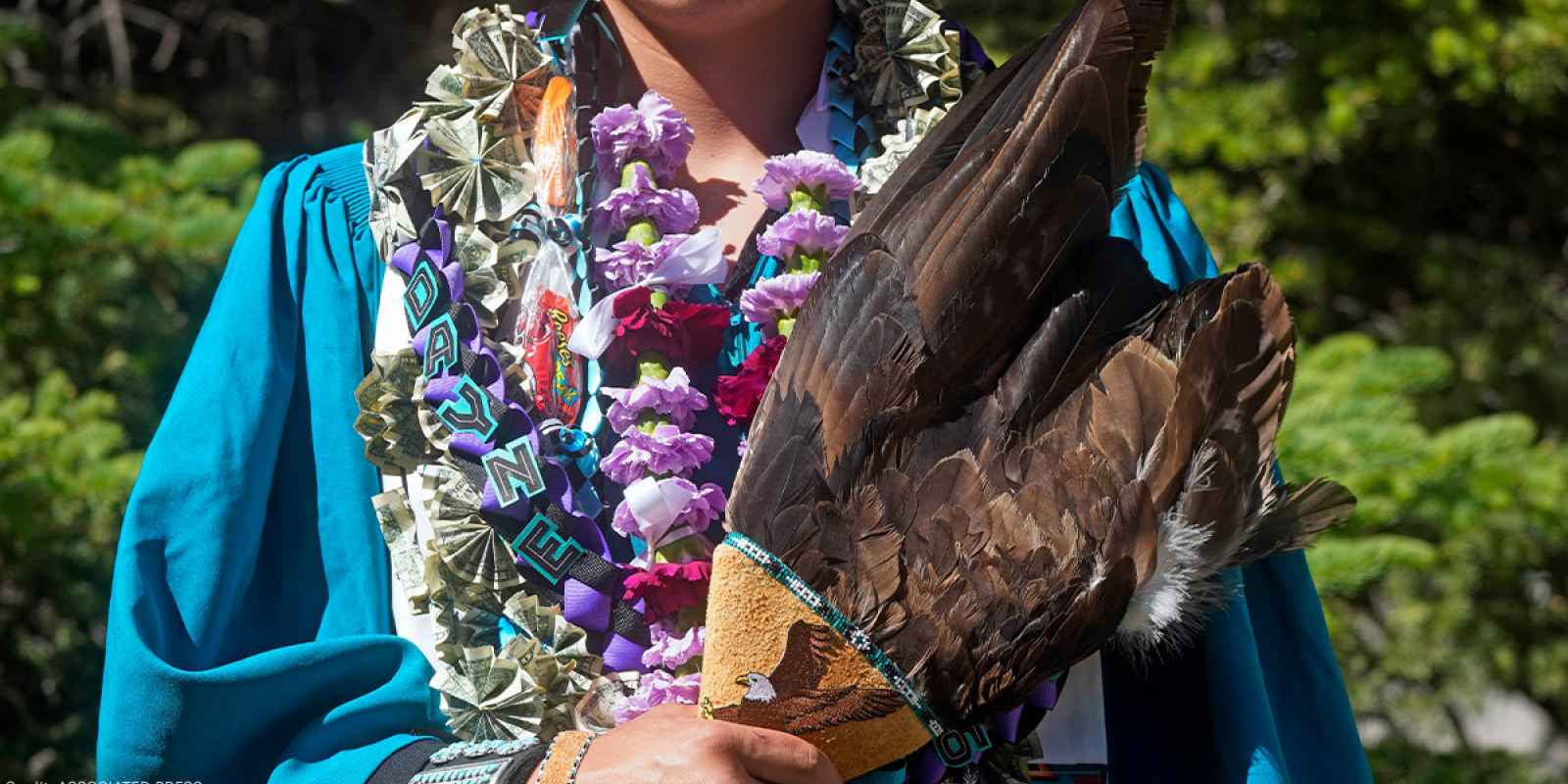 Tribal regalia at graduation image