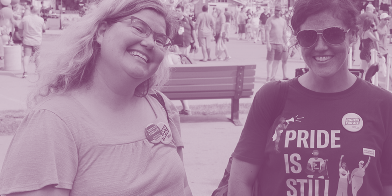 image of volunteers supporting an event