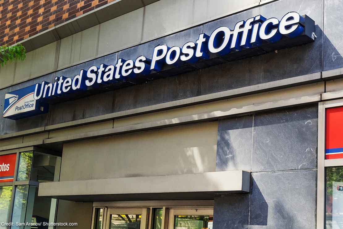 A post office location.