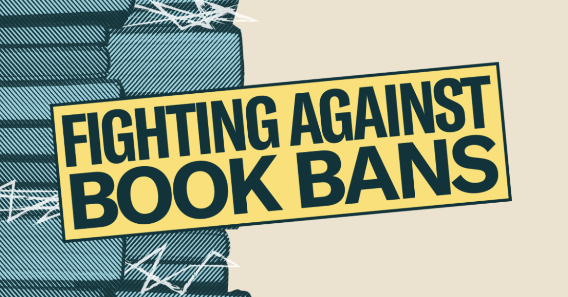 Fighting against banned books graphic