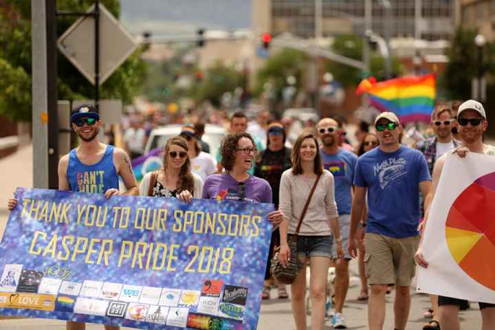 Image of people walking for Casper LGBTQ+ Pride Image of people walking for Casper LGBTQ+ Pride