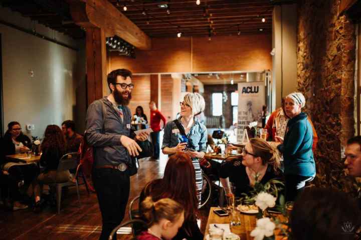 Image of people at Pints and Politics in Sioux Falls, SD 2018