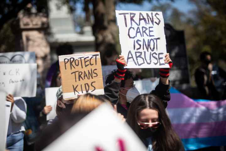trans care is not abuse_protest sign image