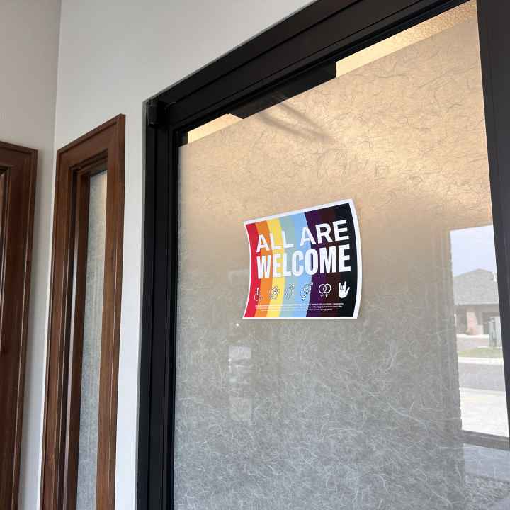Horizontal ACLU WY All Are Welcome Sign
