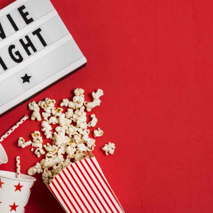 Movie night banner Movie night banner