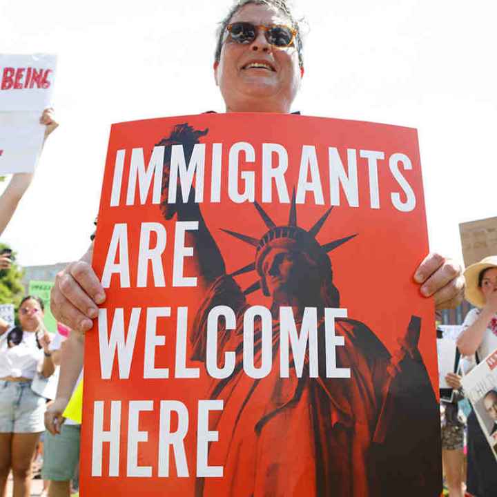 Immigrants welcome here 