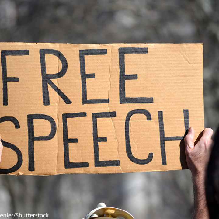 Free speech sign Free speech sign